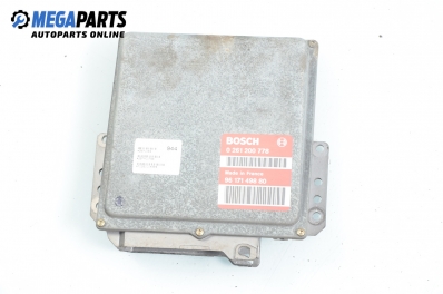 ECU for Peugeot 306 1.4, 75 hp, hatchback, 5 doors, 1994 № Bosch 0 261 200 778