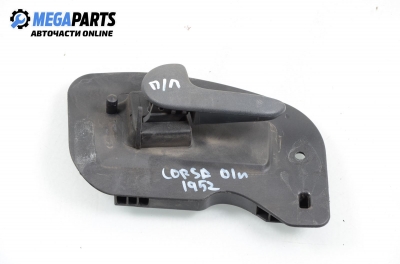 Inner handle for Opel Corsa C 1.7 DI, 65 hp, hatchback, 5 doors, 2001, position: front - left