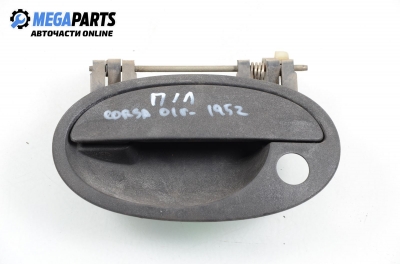 Außengriff für Opel Corsa C 1.7 DI, 65 hp, hecktür, 5 türen, 2001, position: links, vorderseite