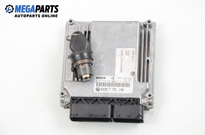ECU incl. ignition key for BMW 3 (E46) 2.0 d, 150 hp, sedan, 2003 № Bosch 0 281 010 565