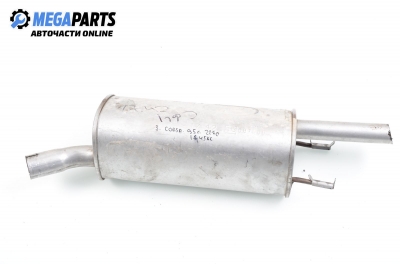 Muffler for Opel Corsa B 1.2, 45 hp, 1995, position: rear