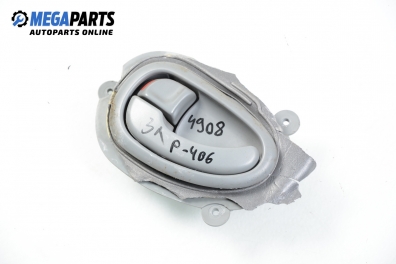 Inner handle for Peugeot 406 2.0 16V, 132 hp, sedan, 1996, position: rear - left