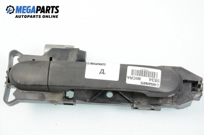 Mâner exterior pentru Nissan Micra (K12) 1.0 16V, 65 cp, 3 uși, 2003, poziție: dreapte