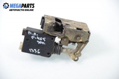 Schloss for Peugeot 405 1.9 D, 64 hp, sedan, 1990, position: links, vorderseite