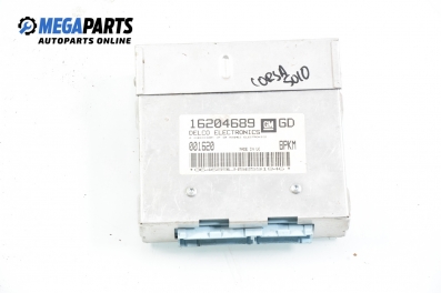 ECU for Opel Corsa B 1.2, 45 hp, 5 doors, 1995 № GM 16204689