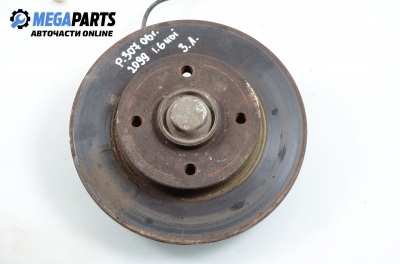 Knuckle hub for Peugeot 307 1.6 HDI, 109 hp, hatchback, 5 doors, 2006, position: rear - left