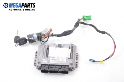 ECU incl. ignition key for Peugeot 307 1.4 HDi, 68 hp, hatchback, 3 doors, 2003 № Bosch 0 281 010 390