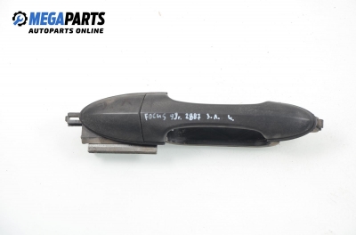 Outer handle for Ford Focus 1.6 16V, 100 hp, hatchback, 5 doors, 1999, position: rear - left