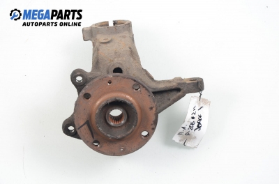 Knuckle hub for Peugeot 206 1.9 D, 69 hp, hatchback, 3 doors, 2002, position: front - left