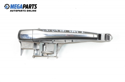 Outer handle for Citroen C5 2.0 16V, 140 hp, sedan, 2008, position: rear - left