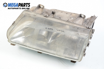 Headlight for Peugeot 806 2.0, 121 hp, 1996, position: left Valeo