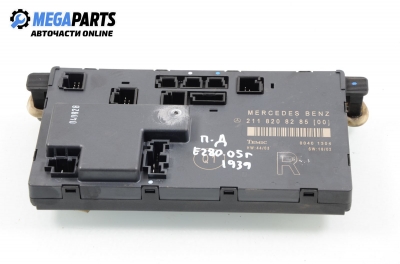 Door module for Mercedes-Benz E W211 3.2 CDI, 177 hp, station wagon automatic, 2005, position: front - right № A 211 820 82 85