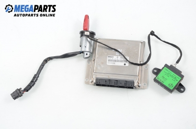 ECU incl. ignition key and immobilizer for Alfa Romeo 166 2.4 JTD, 136 hp, 1999 № Bosch 0 281 001 787