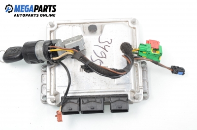 ECU incl. ignition key for Peugeot 307 2.0 HDi, 90 hp, hatchback, 5 doors, 2004 № Bosch 0 281 011 341