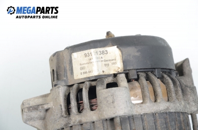 Alternator for Opel Vectra B 2.0 16V, 136 hp, station wagon, 1997 № 93181383