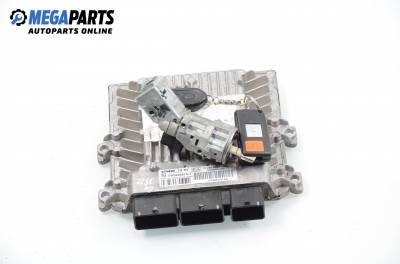 ECU mit zündschlüssel für Citroen C4 2.0 HDi, 136 hp, coupe, 2005 № 5WS40281A-T
