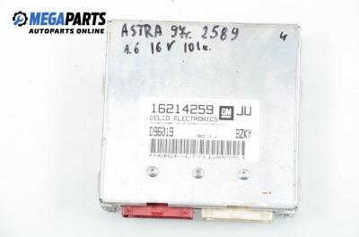 ECU für Opel Astra F 1.6 16V, 101 hp, combi, 1997 № 16214259