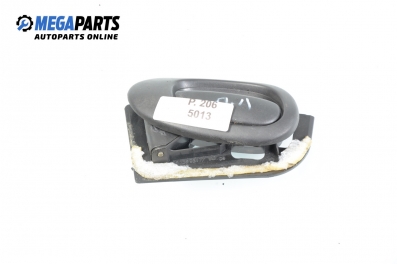 Inner handle for Peugeot 206 1.4, 75 hp, hatchback, 5 doors, 1998, position: front - left