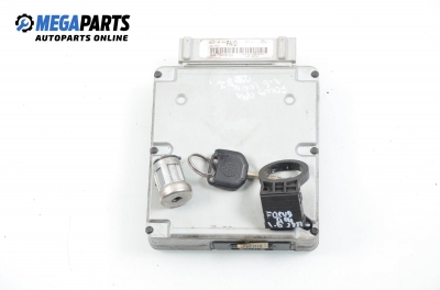 ECU incl. ignition key for Ford Focus 1.6 16V, 100 hp, hatchback, 5 doors, 1999 № 98AB-12A650-CDG