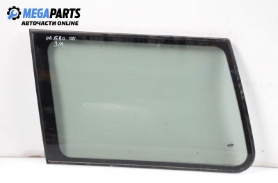 Vent window for Mitsubishi Pajero 2.5 TDI, 99 hp, 5 doors automatic, 1992, position: rear - left