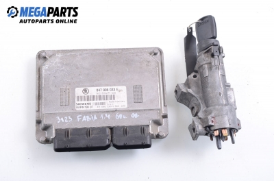 ECU incl. ignition key for Skoda Fabia 1.4, 60 hp, hatchback, 2000 № 047 906 033 E