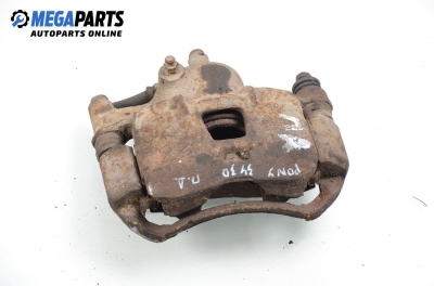 Caliper for Hyundai Pony 1.5, 84 hp, sedan, 1992, position: front - right