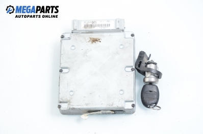 ECU incl. ignition key for Ford Focus I 1.8 16V, 115 hp, hatchback, 5 doors, 1999 № 98AB-12A650-CFF