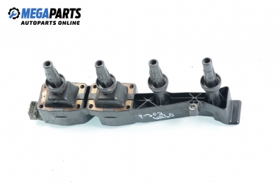 Ignition coil for Peugeot 307 1.6 16V, 109 hp, hatchback, 2002 № Sagem 2526182A, 9636337880