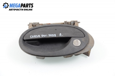 Außengriff für Opel Corsa C 1.2, 75 hp, 3 türen, 2004, position: links