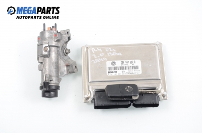 ECU mit zündschlüssel für Volkswagen Passat 2.0, 130 hp, sedan, 2002 № Bosch 0 261 208 003