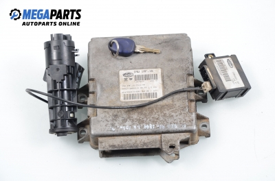 ECU incl. ignition key and immobilizer for Fiat Marea 1.6 16V, 103 hp, station wagon, 1999 № Magneti Marelli IAW 1AF 1G