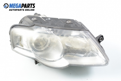 Headlight for Volkswagen Passat (B6) 2.0 TDI, 140 hp, station wagon, 2006, position: right Hella