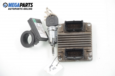 ECU incl. ignition key and immobilizer for Opel Corsa C 1.7 DI, 65 hp, truck, 2005 № 09391259