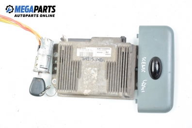 ECU incl. reader and ignition key for Renault Megane Scenic 2.0, 114 hp, 1997 № Siemens S113717113C