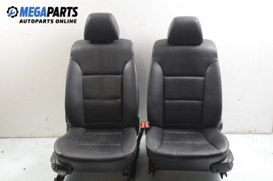 Leather seats for BMW 5 (E60, E61) 2.0 d, 163 hp, station wagon, 2005