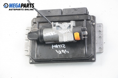 ECU incl. ignition key for Daewoo Matiz 0.8, 52 hp, 1999 № 96291049