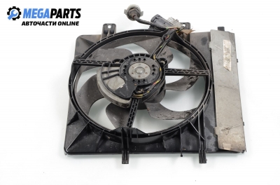 Radiator fan for Citroen C3 Pluriel 1.6, 109 hp automatic, 2003
