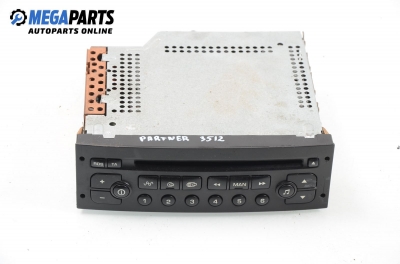 CD player for Peugeot Partner 2.0 HDi, 90 hp, passenger, 2003