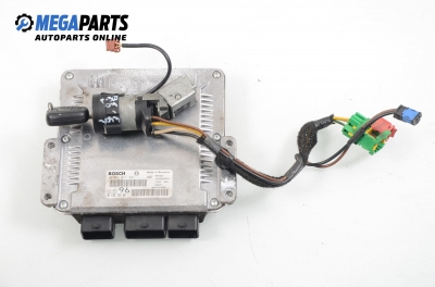 ECU cu cheie de contact pentru Peugeot 307 2.0 HDI, 90 cp, combi, 2004 № Bosch 0 281 011 341