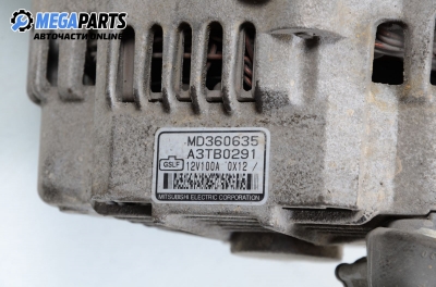 Alternator for Mitsubishi Pajero Pinin 2.0 GDI, 129 hp, 2002 № MD360635