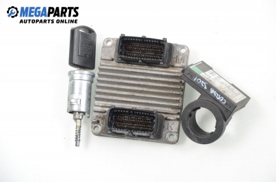 ECU incl. ignition key and immobilizer for Opel Corsa C 1.7 DTI, 75 hp, hatchback, 5 doors, 2001 № 09389429