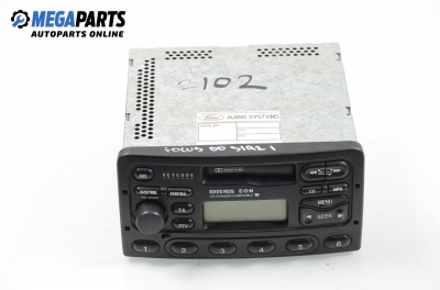 Auto kassettenspieler für Ford Focus 1.6 16V, 100 hp, hecktür, 5 türen, 2000 Code: 2102