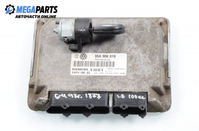 ECU cu cheie de contact pentru Volkswagen Golf IV 1.6, 100 cp, 5 uși, 1999 № SIEMENS 5WP4 190 03