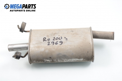 Rear muffler for Rover 200 1.6, 112 hp, hatchback automatic, 1999