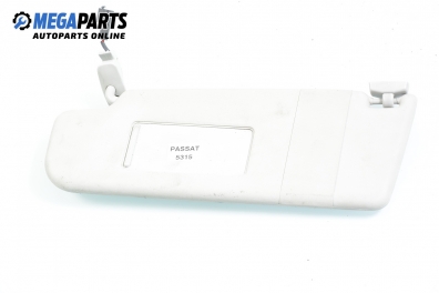 Sun visor for Volkswagen Passat (B5; B5.5) 2.0, 115 hp, sedan automatic, 2001, position: left