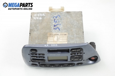 CD spieler für Ford Ka 1.3, 60 hp, 1998