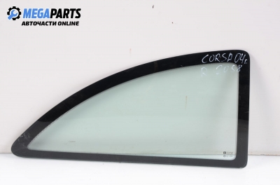 Vent window for Opel Corsa C 1.2, 75 hp, 3 doors, 2004, position: rear - right