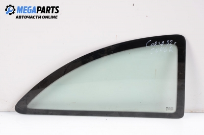 Vent window for Opel Corsa C 1.0, 58 hp, 3 doors, 2002, position: rear - right
