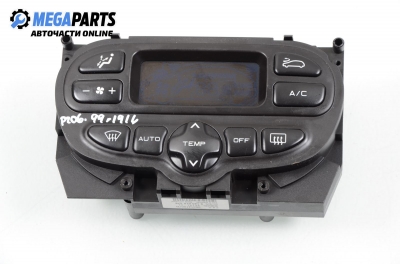 Bedienteil climatronic für Peugeot 206 2.0 S16, 136 hp, 3 türen, 1999