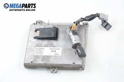 ECU incl. ignition key and immobilizer for Renault Clio I 1.4, 80 hp, 3 doors, 1997 № HOM7700749946